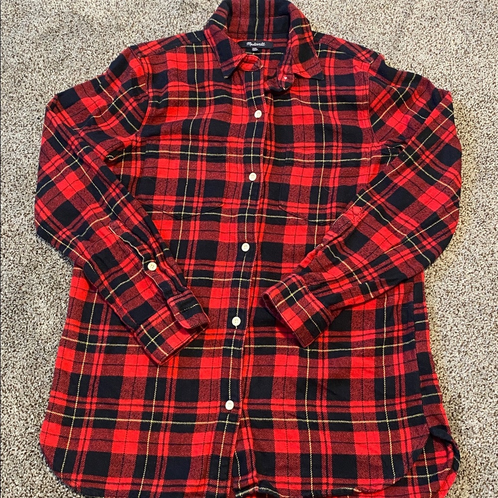 Madewell Flannel shirt XXS